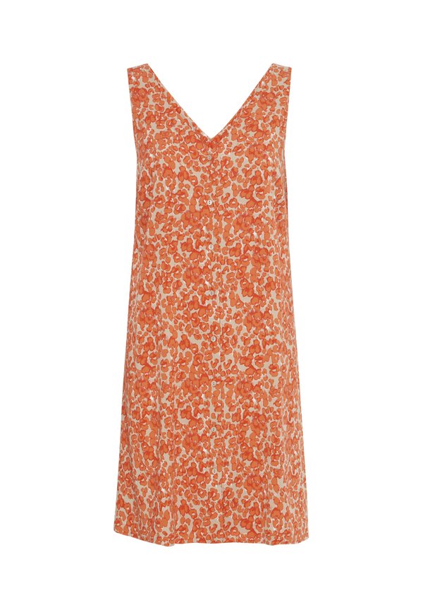 IHAYA - Shirt dress - coral rose leo aop2