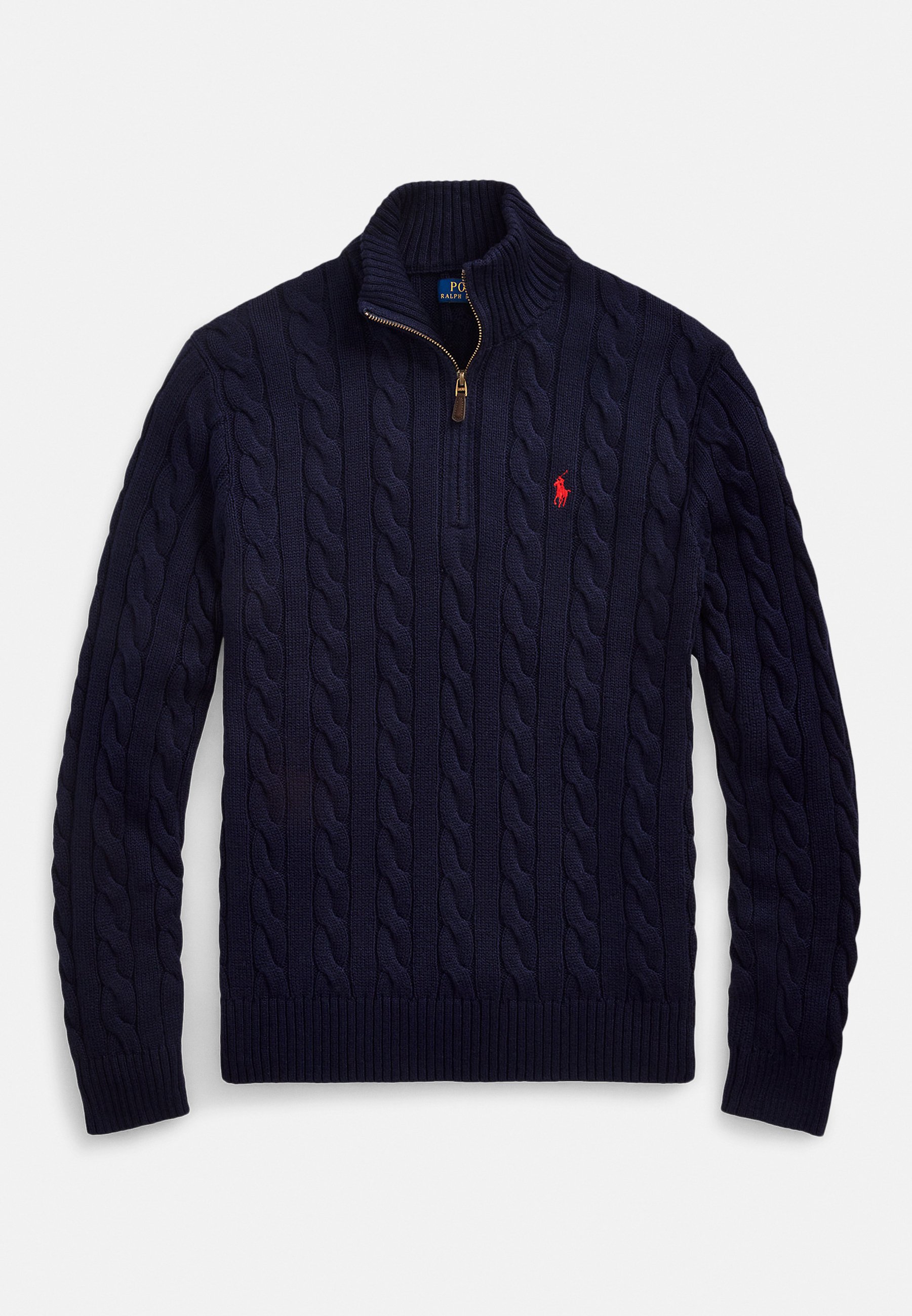 Polo Ralph Lauren CABLE-KNIT COTTON QUARTER-ZIP SWEATER - Jumper