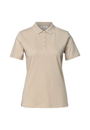 Street One, KURZARM POLOSHIRT IN RIPPSTRUKTUR - Pikeepaita - cotton beige