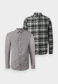 JPRBLUBARKLEY SHIRT 2 PACK - Hemd - charcoal gray/frost grey