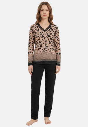 SET - Nachtwäsche Set - black/beige