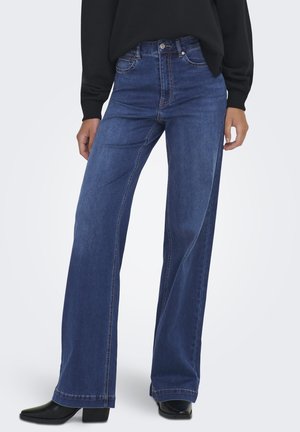 Vaqueros a campana - dark blue denim