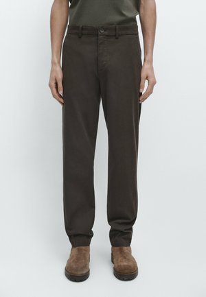 JOGGER FIT  - Stoffhose - dark brown