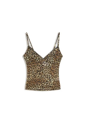 Bershka PRINTED   - Top - camel