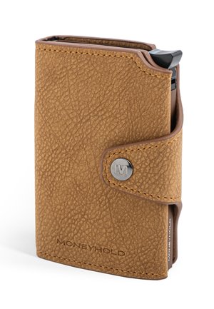 CROCODILE - Business card holder - brown leather plain