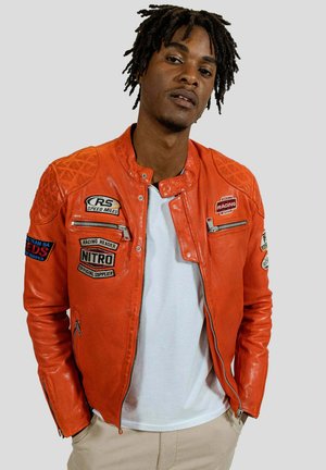 NITRBARC - Veste en cuir - orange