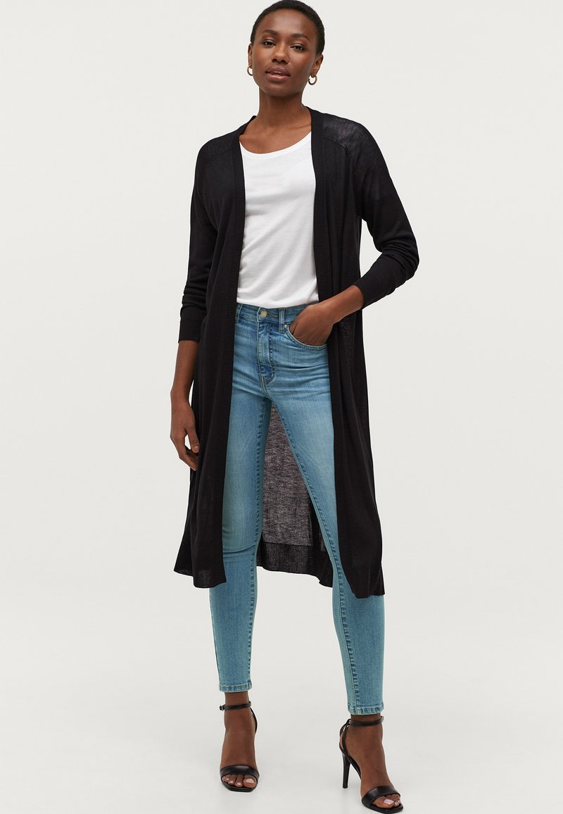 Dalmenpro Longstrickjacke Strickjacken Lang Für Damen Woll