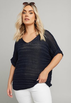 Print T-shirt - navy