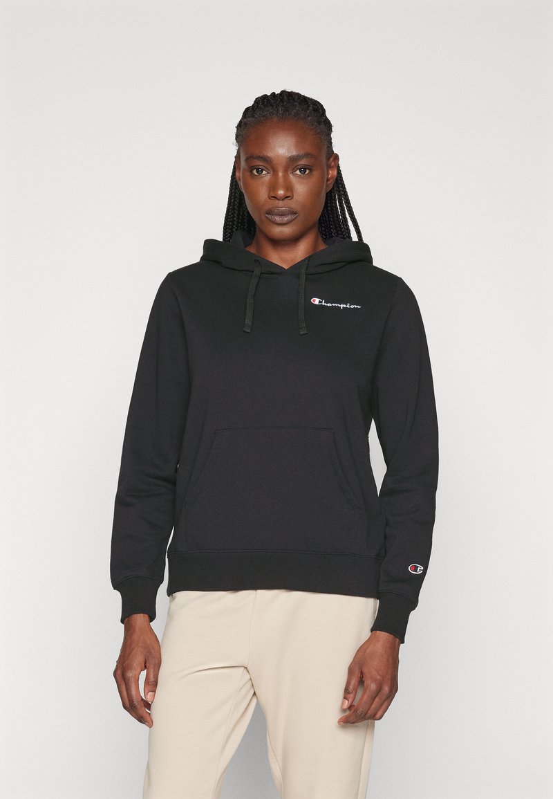 Champion ICONS HOODIE CONTRAST LOGO SMALL - Džemperis ar kapuci - black