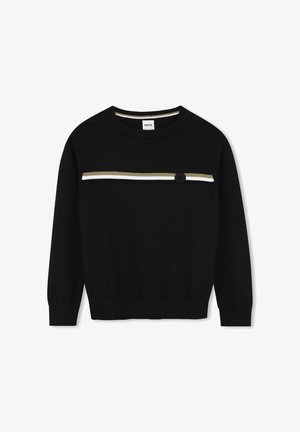 BOSS Kidswear, PULLOVER KIDS TEENS - Svetrík - black