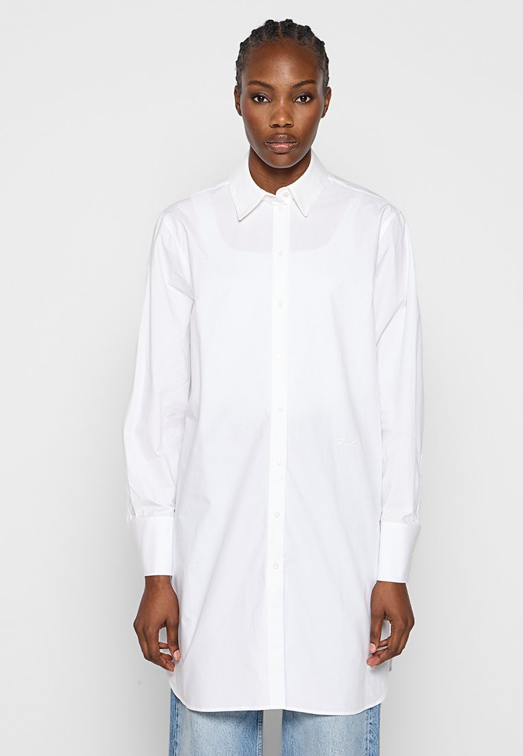 Karl Lagerfeld Overhemdblouse wit Karl Lagerfeld Overhemdblouse wit