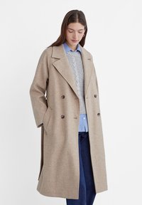 Stradivarius - LONG SOFT-TOUCH - Trenchcoat - light brown Miniaturebillede 1