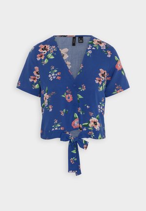 Vero Moda VMEASY SHIRT TIE - Bluză - surf the web/freya