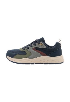 COMBINED WITH LACES - Sneakers laag - dark blue