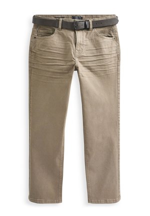 Jean droit - tan brown