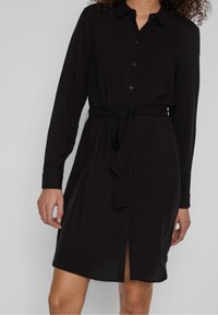VILA Abito a camicia - black