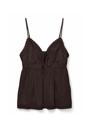 Vero Moda, TOP VMDINA TOP - Top - chocolate torte