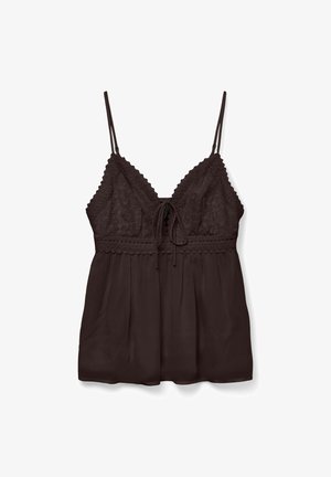 Vero Moda, TOP VMDINA TOP - Top - chocolate torte
