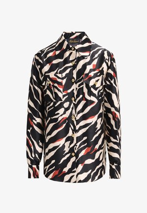 Luisa Spagnoli LENZA - Bluza z gumbi - var nero ruggine