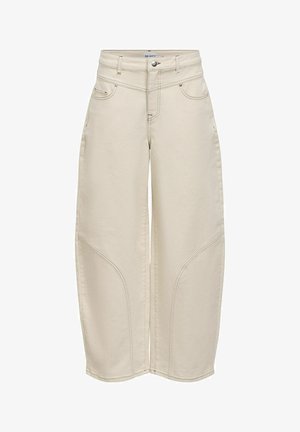 Object, JEANS NAHTDETAIL BARREL - Jean baggy - beige denim