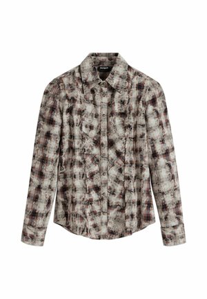 Desigual CHECK TEXTURE - Hemdbluse - brown