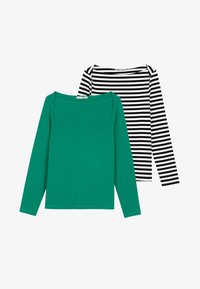 Vybráno, dark green / multi-coloured