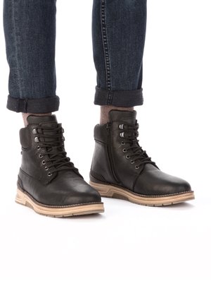 Rieker Bottines à lacets - schwarz