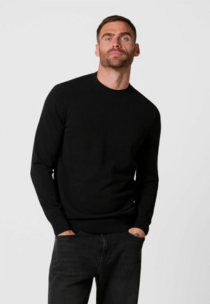 PROFUOMO, PROFUOMO PULLOVER CREW-NECK - Trui - black