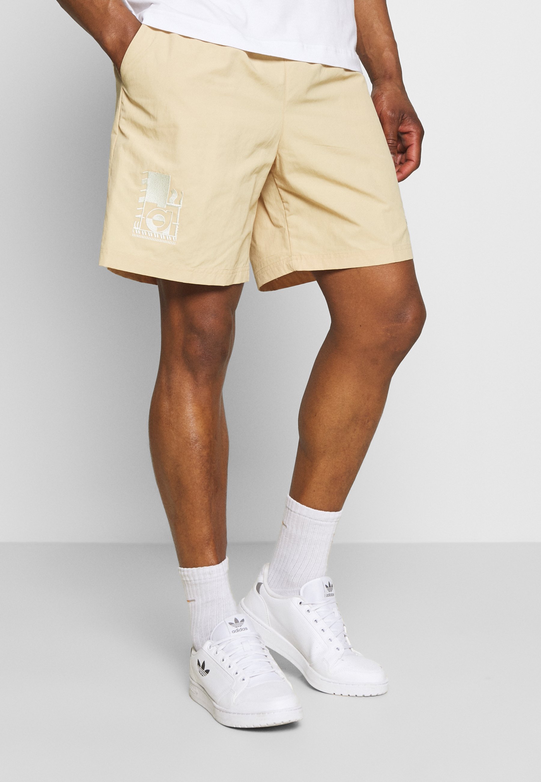 adidas beige shorts