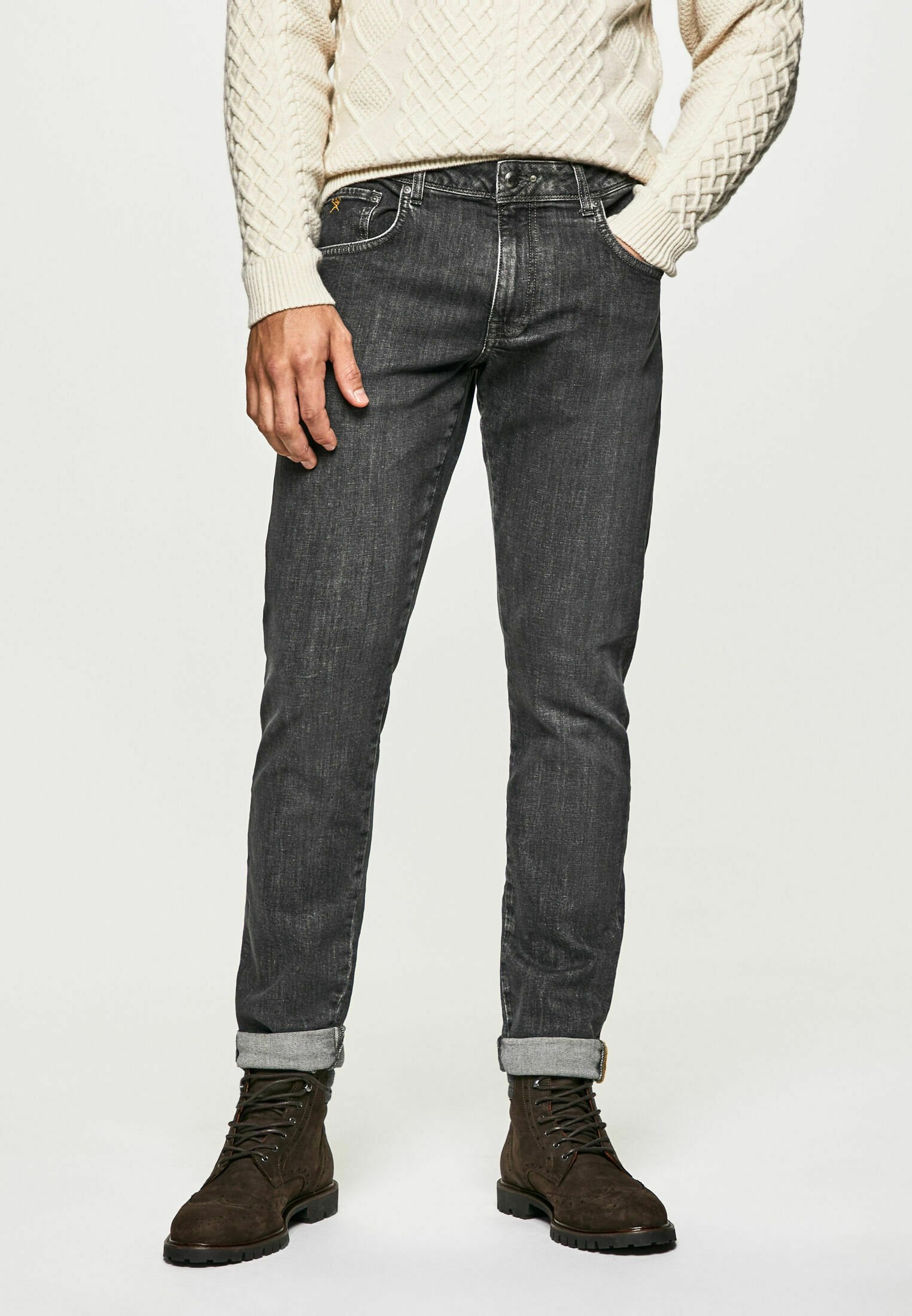Hackett London Vaqueros slim fit - grey/gris - Zalando.es