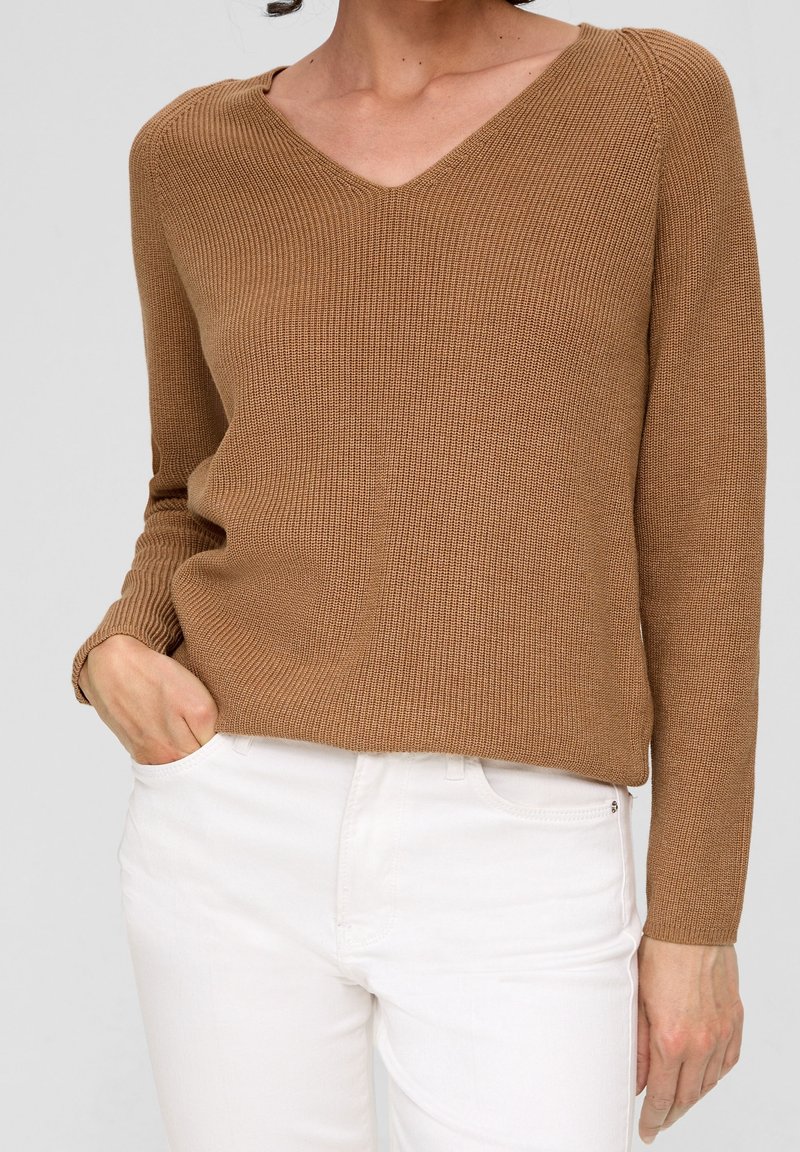 s.Oliver Jersey de punto - mottled beige