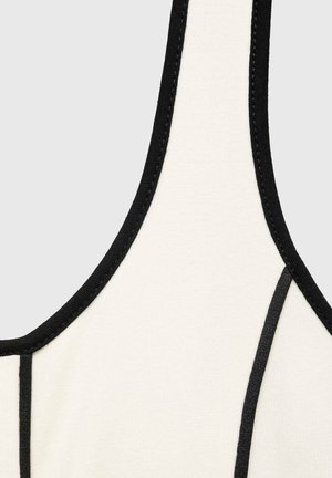 Mango STRIPED - Jerseykleid - off white