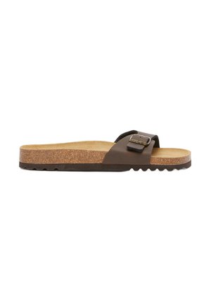 SIMON - Ciabattine - dk brown