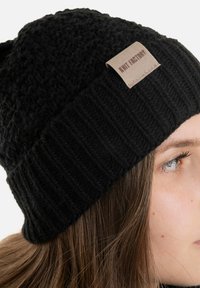 Knit Factory HAZE - Muts - black