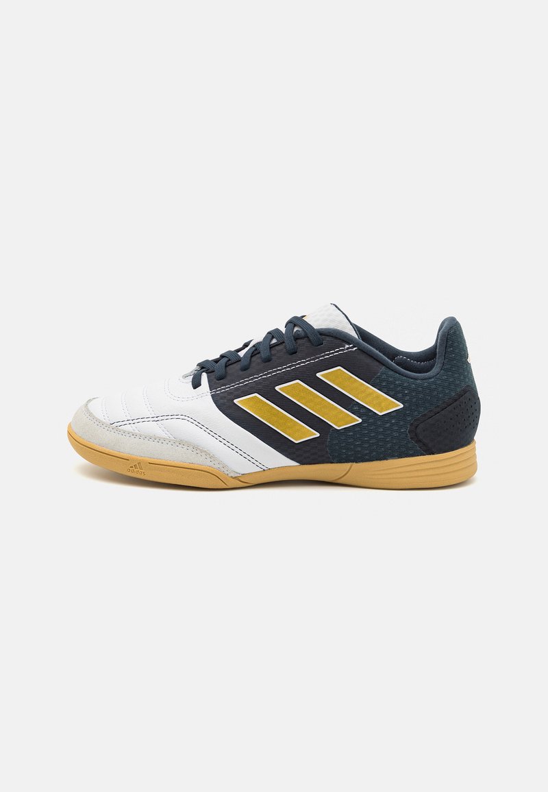 adidas Performance TOP SALA COMPETITION UNISEX - Botines de fútbol sala - footwear white/gold metallic/aurora ink