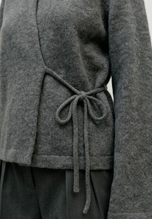 Vero Moda, CARDIGAN VMVIXEN KNIT CARDIGAN - Gilet - dark grey melange