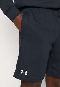 Under Armour RIVAL FLEECE - Sports shorts - black/white