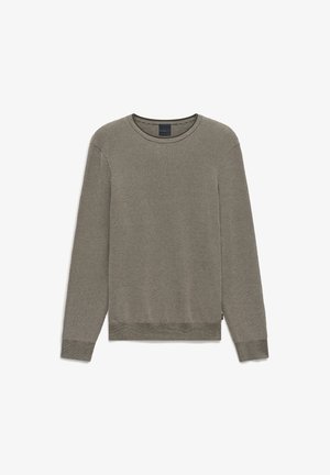 bugatti, HERREN PULLOVER 1/1 ARM - Strickpullover - oliv