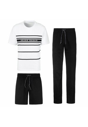 SET - Nachtwäsche Set - schwarz weiß