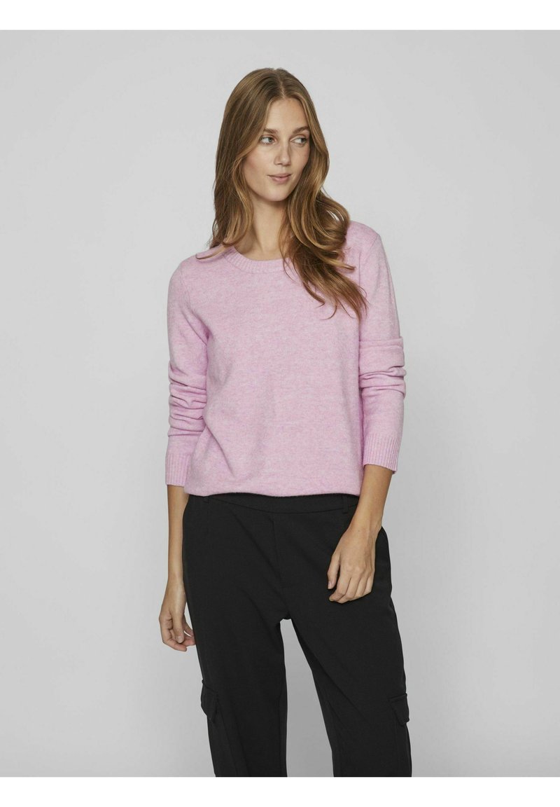VILA VIRIL O-NECK - Stickad tröja - pastel lavender