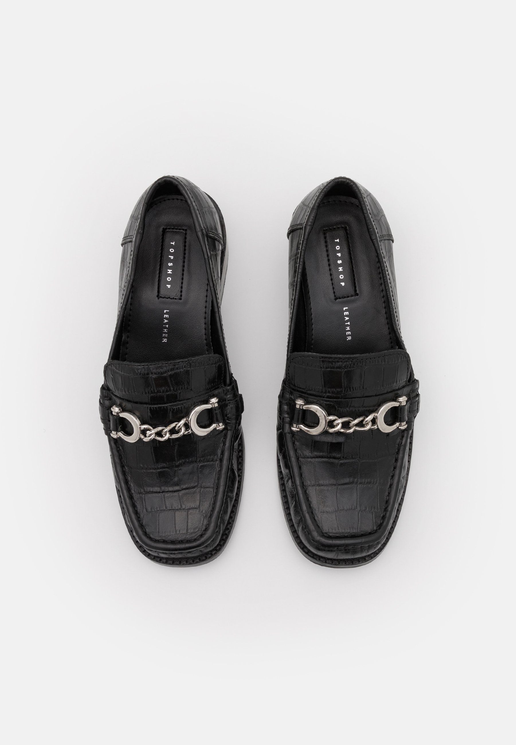 Topshop LINCON CHAIN LOAFER - Mocasines - black/negro - Zalando.es