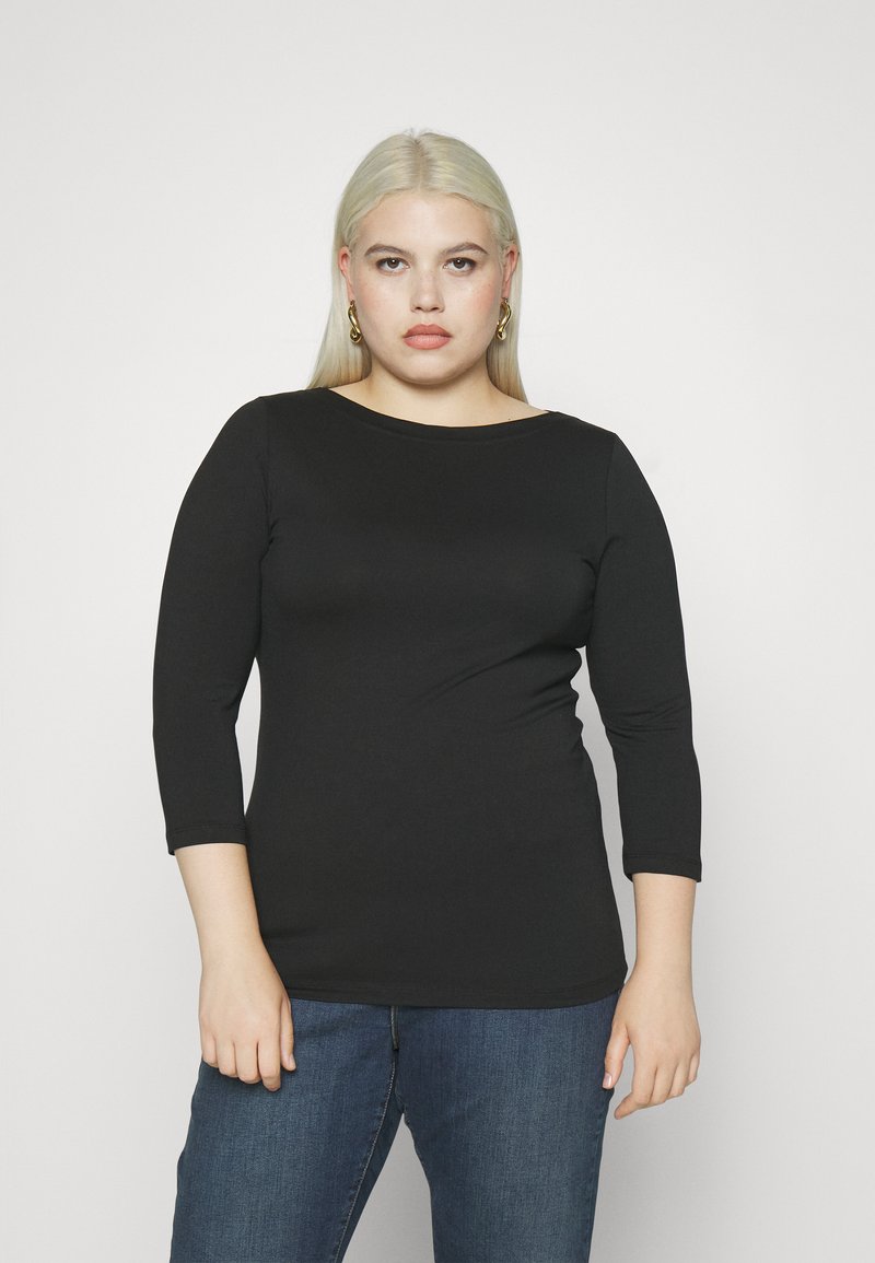 Vero Moda Curve VMPANDA Topper langermet black/svart Zalando.no
