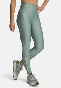 TECH BRANDED - Leggings - silica green