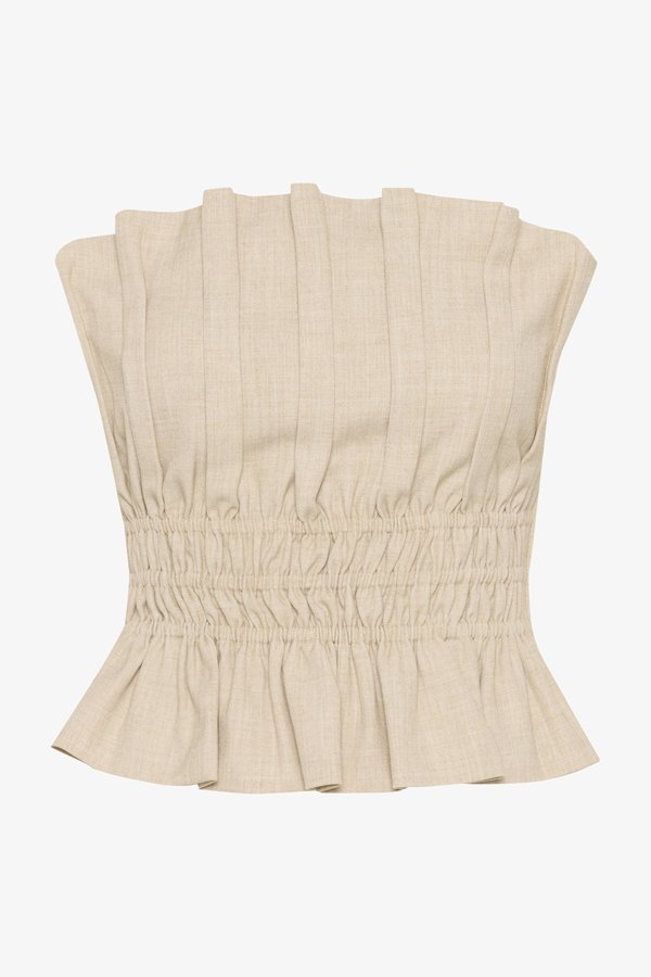 DECY CORSET - Top - light sand melange3