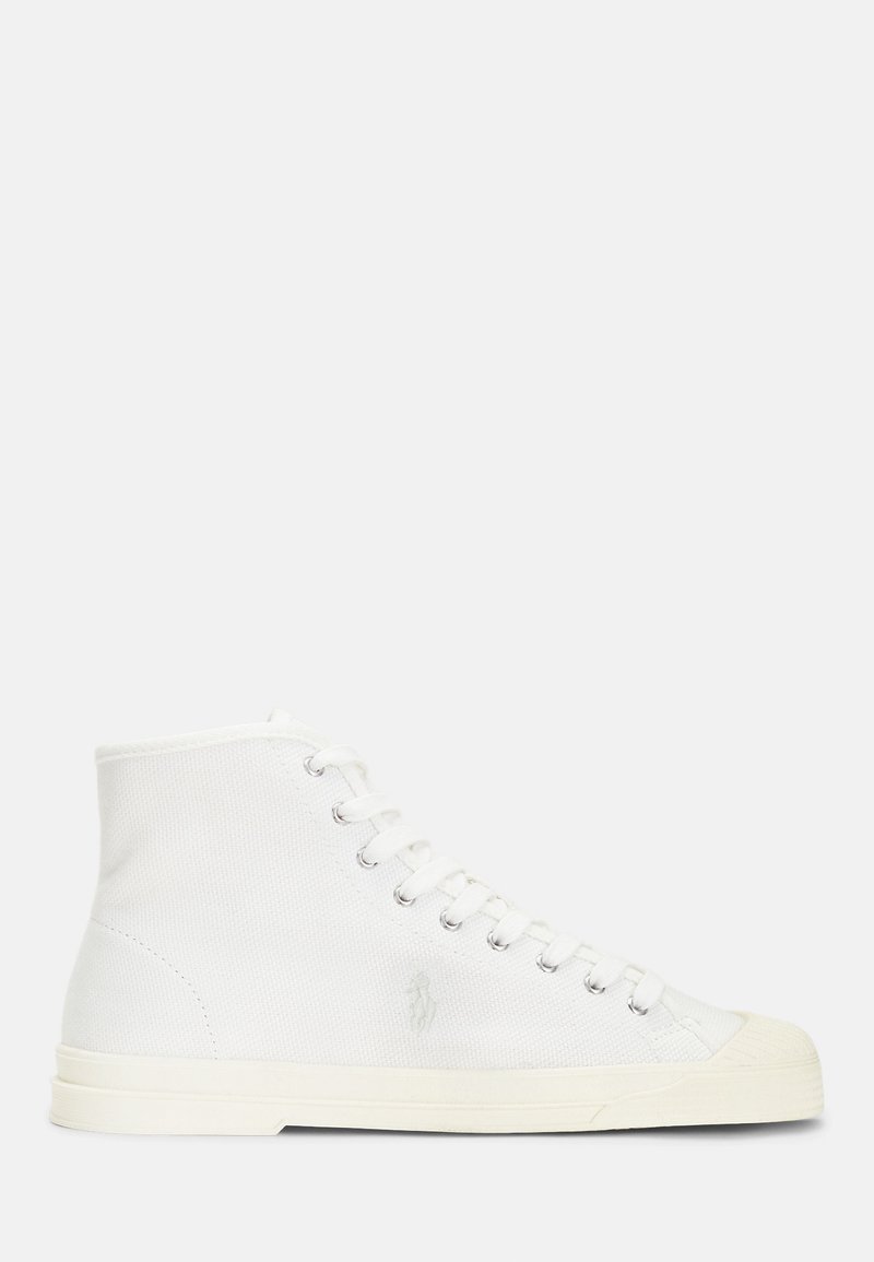 Polo Ralph Lauren CANVAS HIGH-TOP SNEAKER - Vysoké tenisky - deckwash white