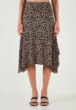 REGULAR FIT - A-Linien-Rock - leopard