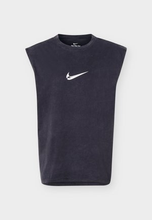 Nike Performance, TEE TRAIN - Print T-shirt - black/white