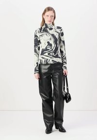 Marimekko JAKALA MARRAS TURTLE NECK - Maglietta a manica lunga - black