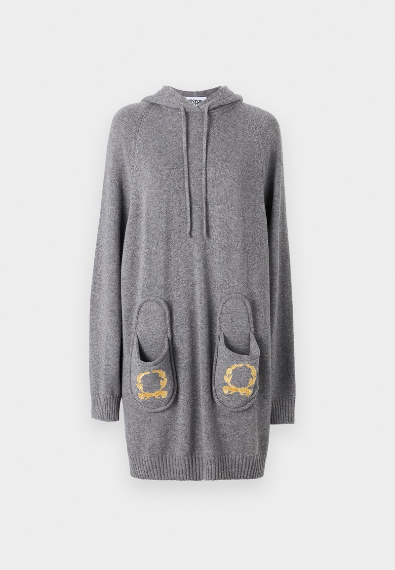 Moschino Gebreide jurk grijs Moschino Gebreide jurk grijs