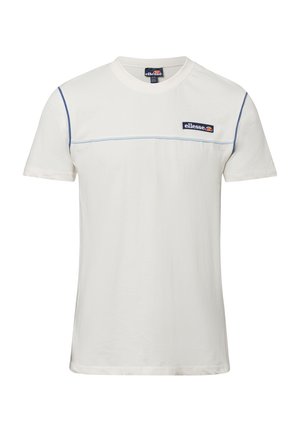 SACCO - T-Shirt print - ecru blau